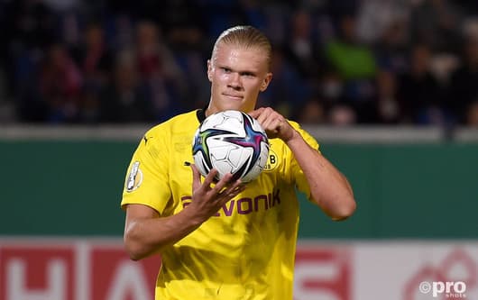 Erling Haaland celebrates hat-trick in DFB-Pokal first round