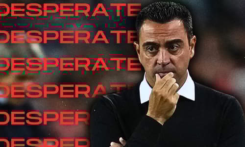 Xavi, Barcelona, desperate