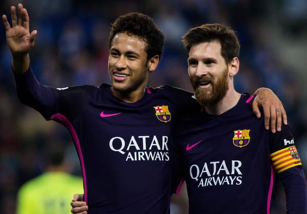 Neymar, Lionel Messi, Barcelona