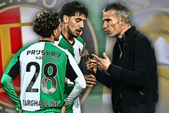 Jakub Moder, Oussama Targhalline, Robin van Persie, Feyenoord, Italië