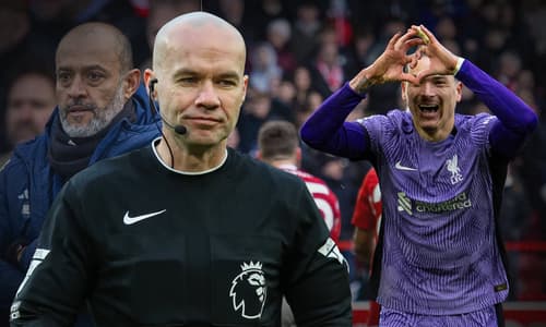 Referee Paul Tierney criticised after Darwin Nunez scores a vital goal