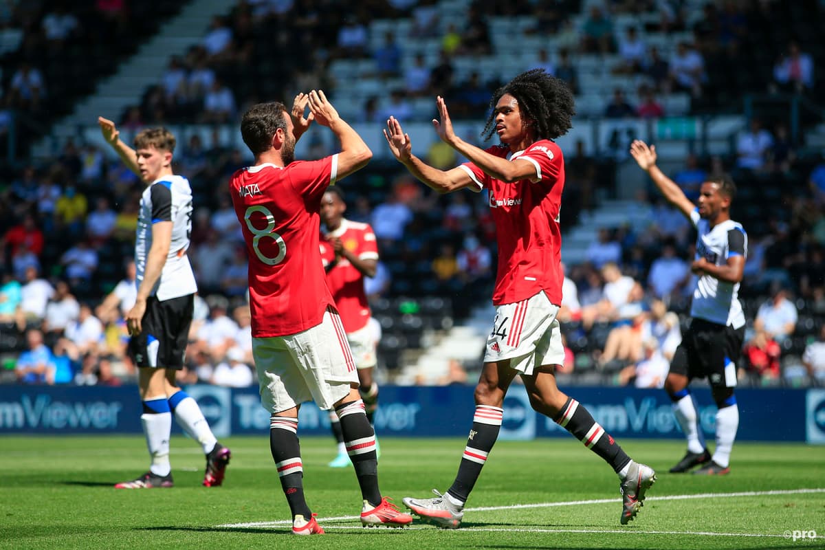 Tahith Chong, Man Utd v Derby, 2021 pre-season friendly