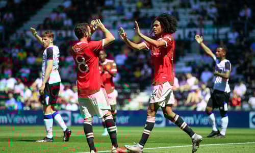 Tahith Chong, Man Utd v Derby, 2021 pre-season friendly