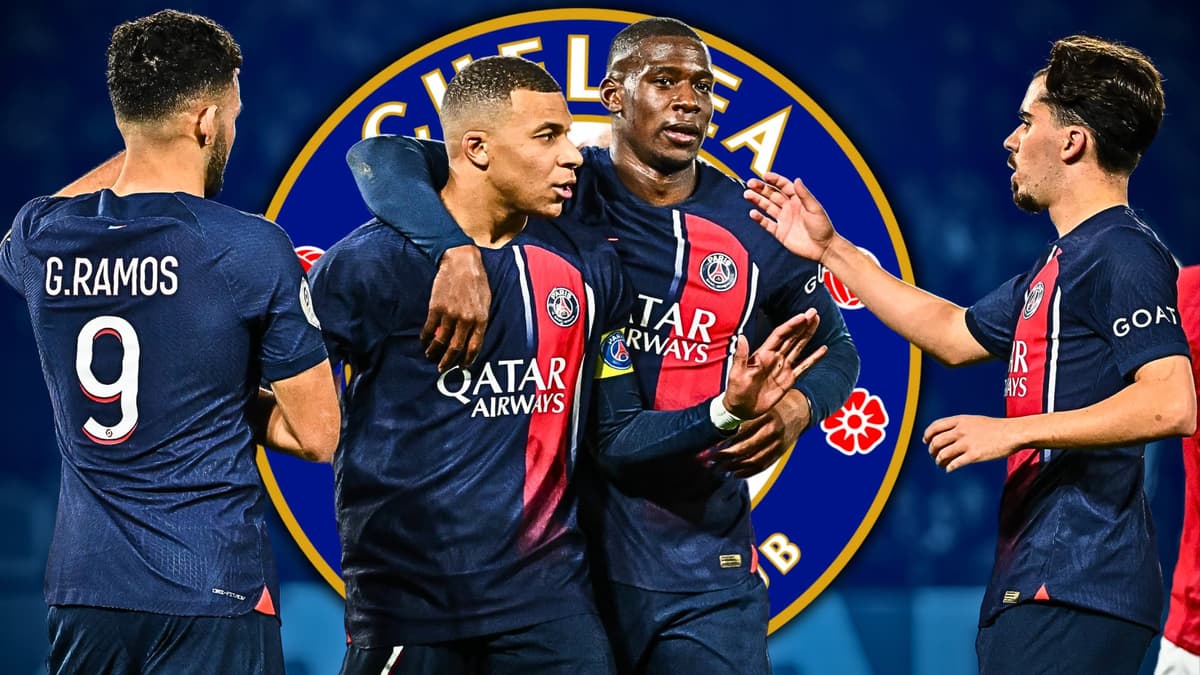 Kylian Mbappe, Nordi Mukiele, Goncalo Ramos, Vitinha, Chelsea