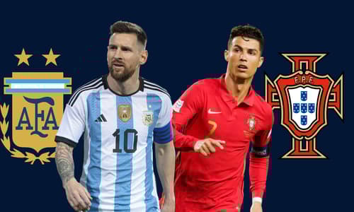 Messi and Ronaldo, Argentina and Portugal