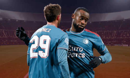 Lutsharel Geertruida, Santiago Giménez, De Kuip, 2023