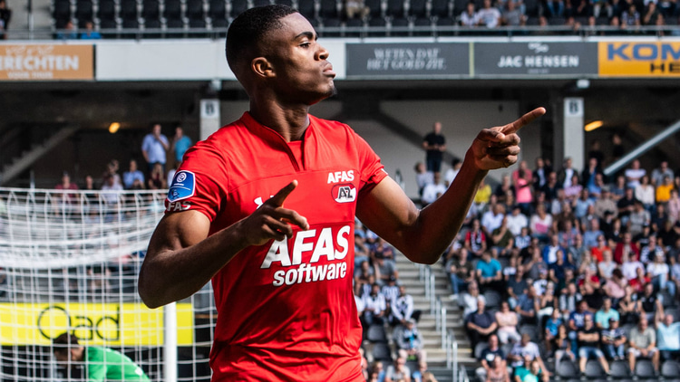 Myron Boadu celebrates while with AZ