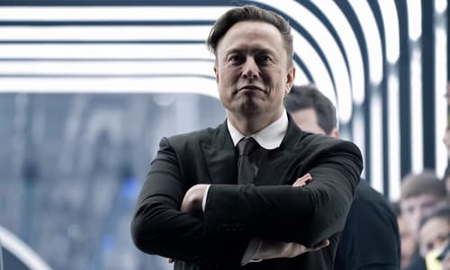 Elon Musk at Tesla Delivery Day.