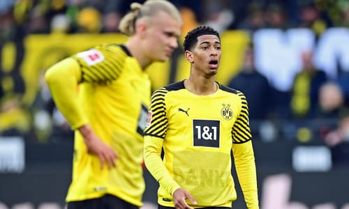 Haaland and Bellingham in action for Dortmund