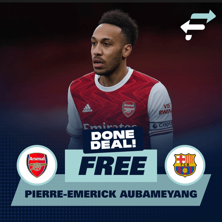 Pierre-Emerick Aubameyang signs for Barcelona