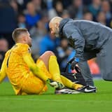 Spurs goalkeeper Guglielmo Vicario suffered a broken ankle v Man City