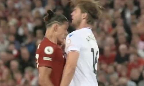 Darwin Nunez, Liverpool, 2022-23, headbutt