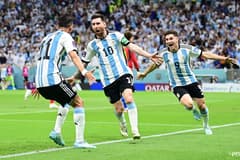 Lionel Messi in action at the World Cup