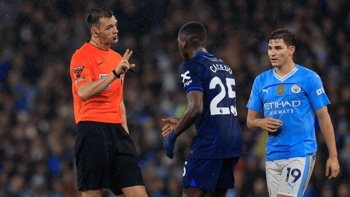 Referee Andy Madley