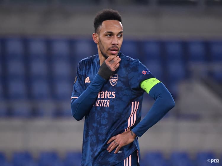 Aubameyang has struggled for form at Arsenal over the last 12 months