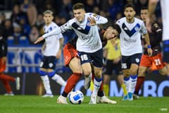 Maximo Perrone playing for Velez