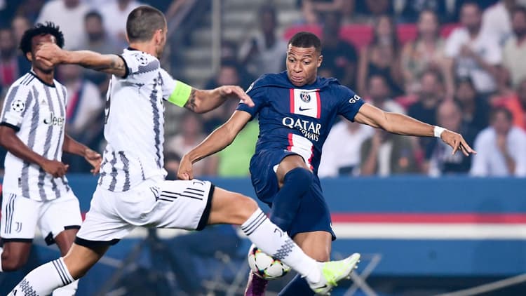 Mbappe scored two stunning goals against Juventus