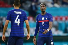 Paul Pogba and Raphael Varane at Euro 2020