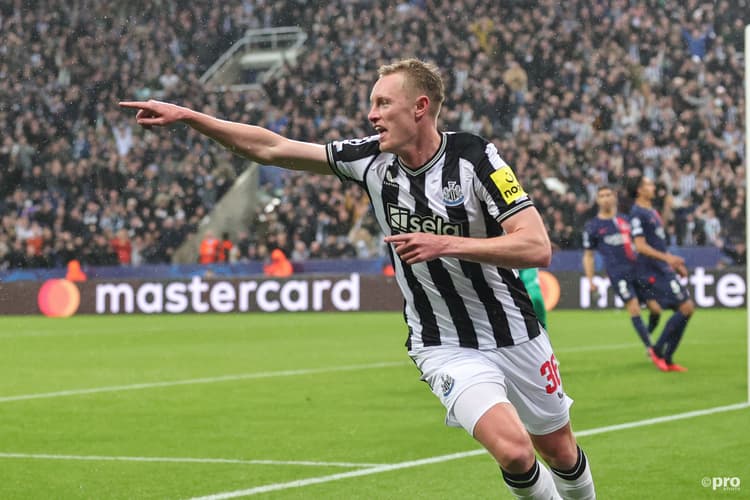 Sean Longstaff scored in the Champions League for Newcastle against PSG