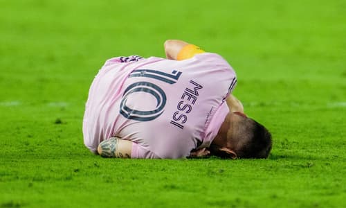 Lionel Messi suffers an injury with Inter Miami