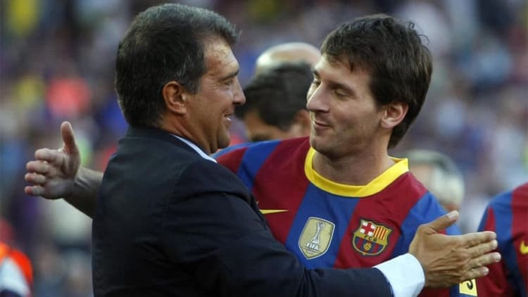 Laporta is attempting to convince he will be able to keep Lionel Messi