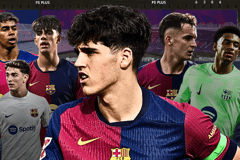 Barcelona academy La Masia graduates Pau Cubarsi, Alejandro Balde, Gavi, Marc Bernal, Marc Casado and Lamine Yamal