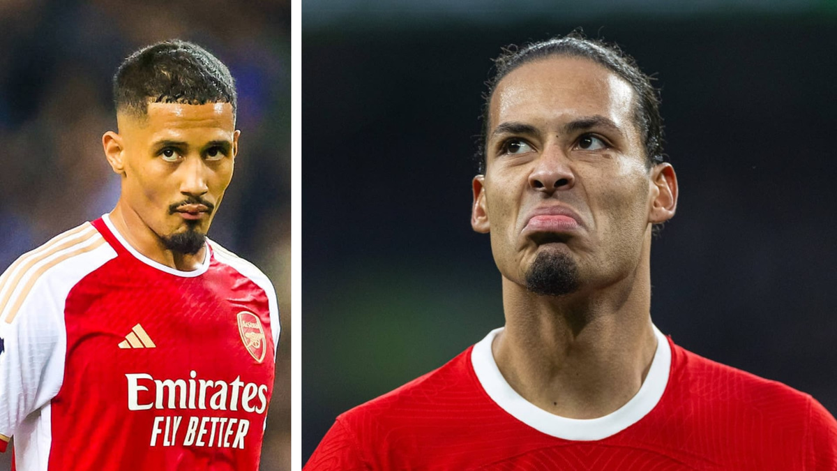 William Saliba, Virgil van Dijk, Arsenal, Liverpool