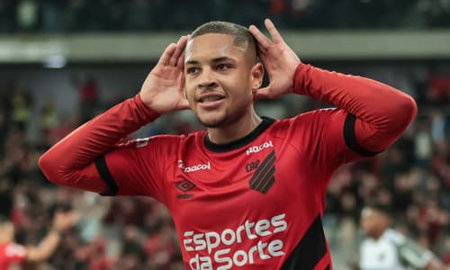 Vitor Roque of Athletico Paranaense will sign for Barcelona