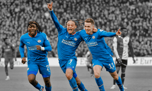 Xavi Simons, johan bakayoko, thorgan hazard, psv