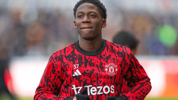 Kobbie Mainoo made it to the first team at Man Utd
