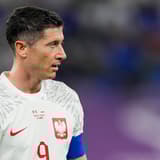 Robert Lewandowski in action for Poland.