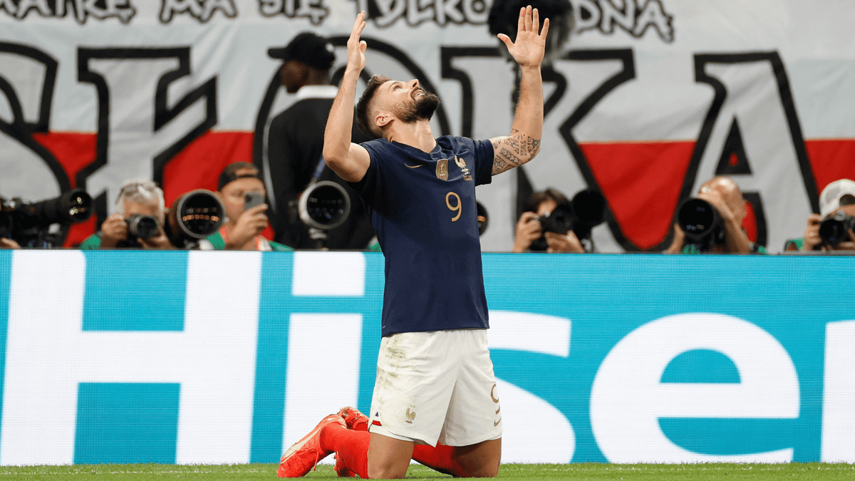 Olivier Giroud, WK 2022, Frankrijk - Polen