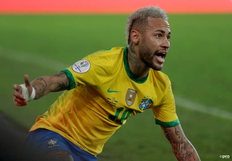 PSG attacker Neymar was named as joint Player of the Tournament at the 2021 Copa America along with Barcelona's Lionel Messi.