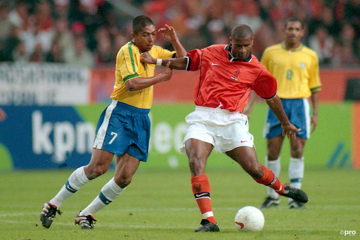 Winston Bogarde playing for The Netherlands
