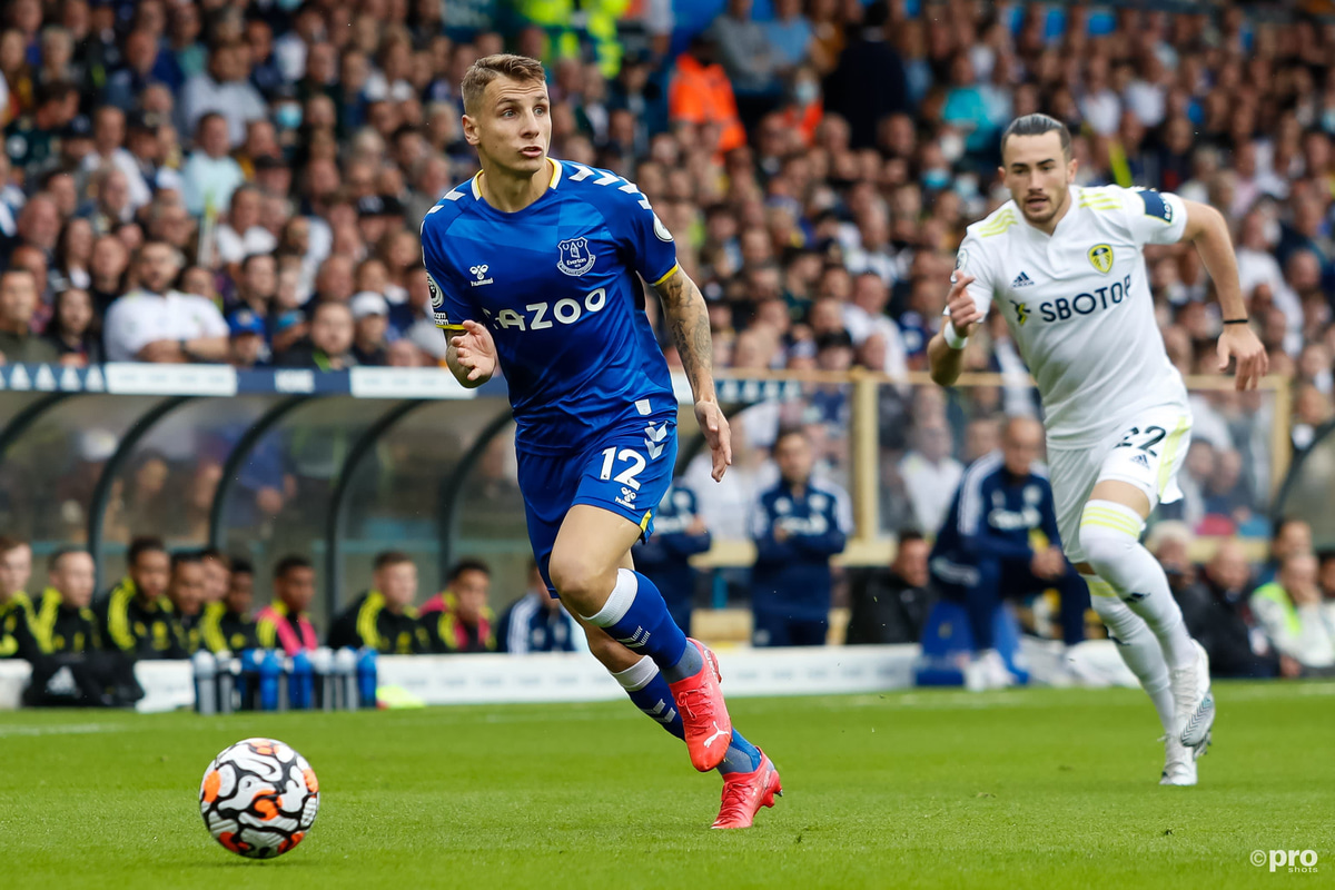 New Aston Villa signing Lucas Digne, Everton, 2021/22