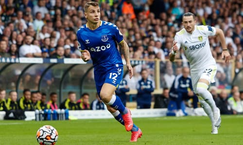 New Aston Villa signing Lucas Digne, Everton, 2021/22