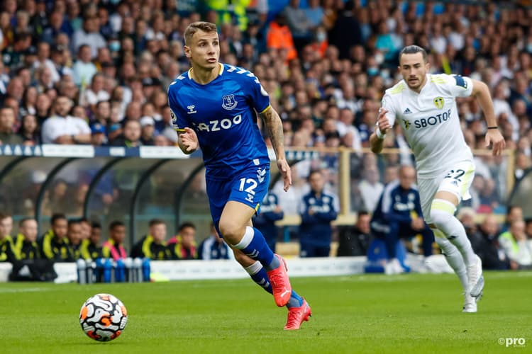 New Aston Villa signing Lucas Digne, Everton, 2021/22