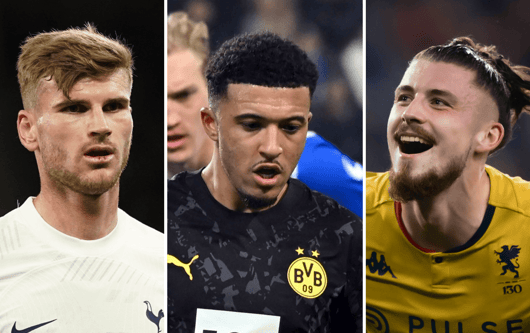 Timo Werner, Jadon Sancho, Radu Dragusin