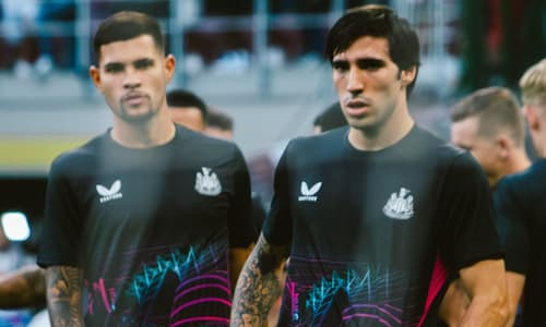 Newcastle midfielders Tonali and Bruno
