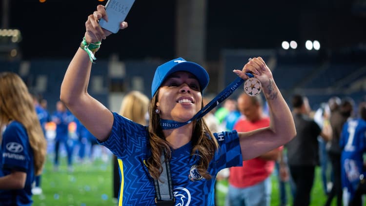 Belle Silva enjoyed Chelsea's Champions League win