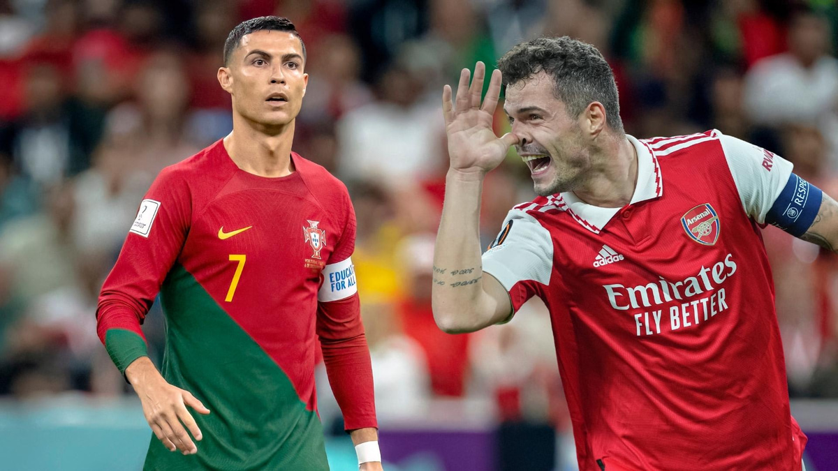 Cristiano Ronaldo, Granit Xhaka