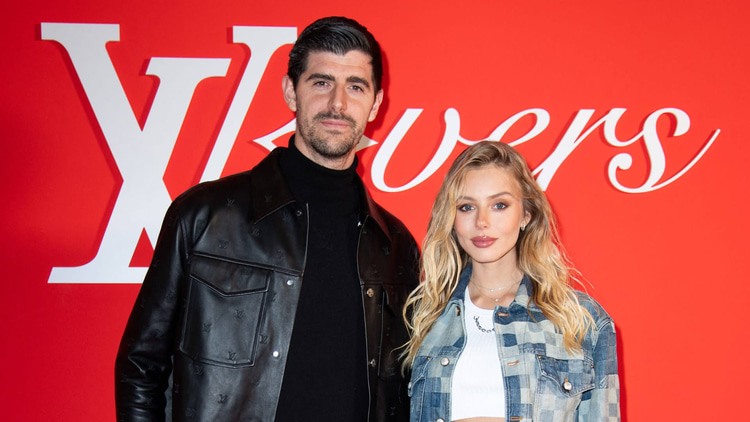 Thibault Courtois with wife Mishel Gerzig