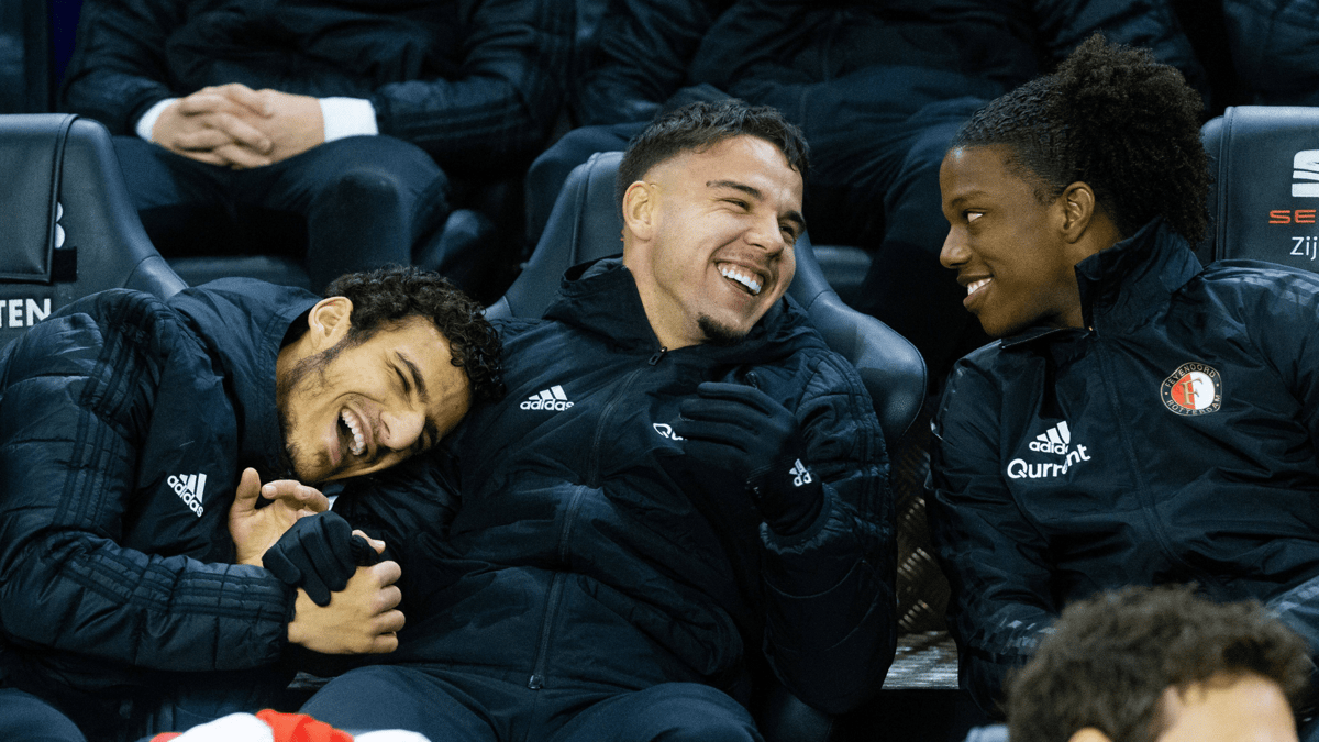Yassin Ayoub, Calvin Verdonk, Tyrell Malacia, Feyenoord