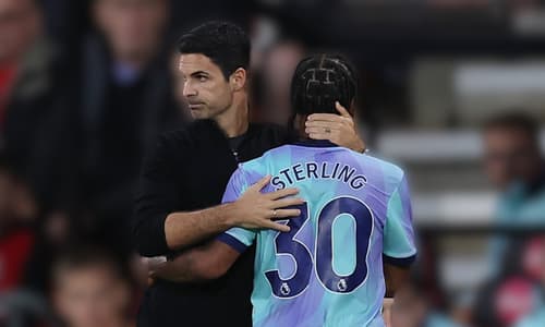 Mikel Arteta, Raheem Sterling, Arsenal, 2024/25