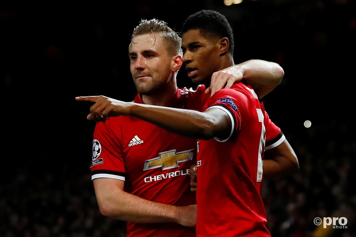 Luke Shaw, Marcus Rashford Manchester United 2017/18