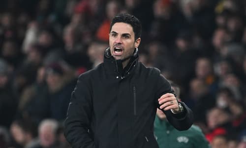 Arsenal manager Mikel Arteta vs Lens in the Champions League