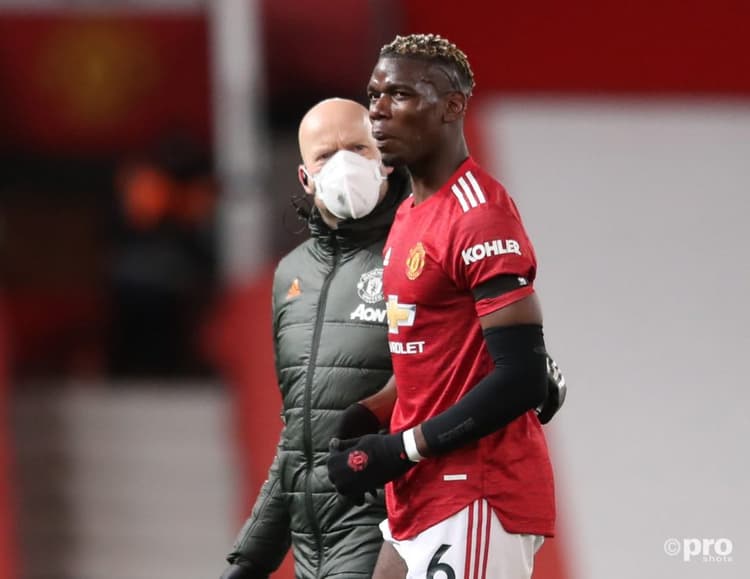Man Utd midfielder Paul Pogba went off injured against Everton recently