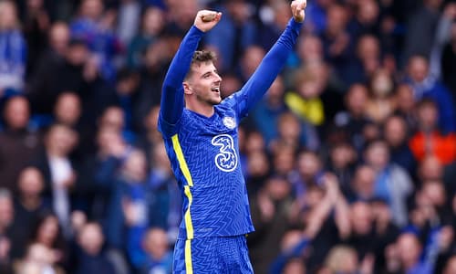 Mason Mount celebrates Premier League hat-trick for Chelsea against Norwich City