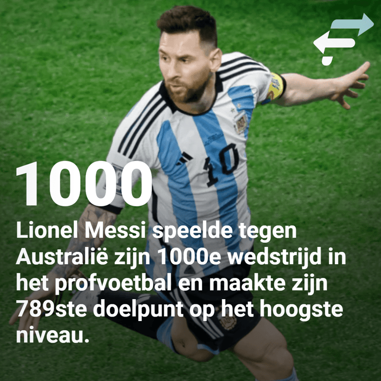 Lionel Messi speelde tegen Australië zijn 169ste interland.