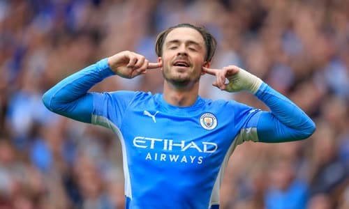 Jack Grealish scores for Man City against Norwich